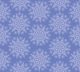 Naklejka na ściany i meble seamless pattern background with snowflakes