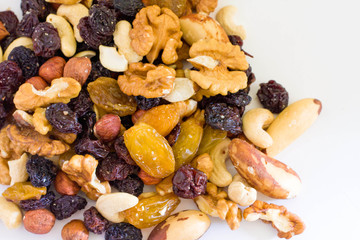 Dried fruits and nuts