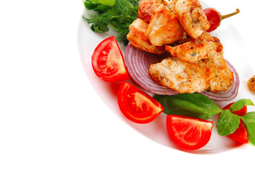 grilled chicken meat