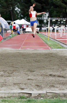 Athletic long jump