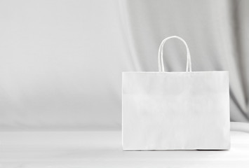 Paper bag on white