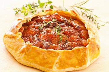Tarte mit Aprikosen