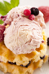 WAffeln mit Eis