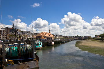 Fototapeta na wymiar Trouville harbor, Normandy