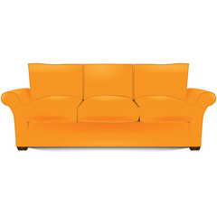 Three-section sofa