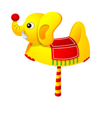 Vector icon amusement park rides