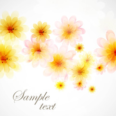 abstract beautiful flower background vector design