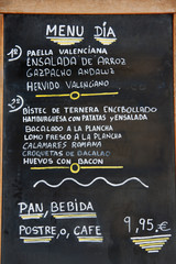 Valencia - Spanish Menu Del Dia