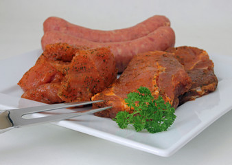 Grillfleisch sortiert