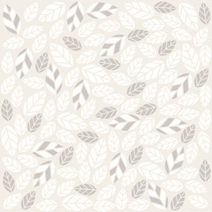 seamless plant pattern with fabric texture