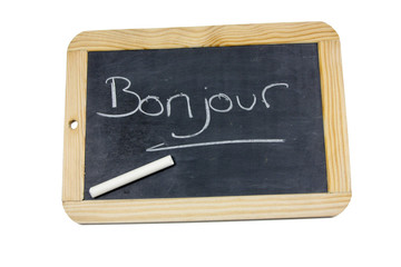 ardoise bonjour © ALF photo