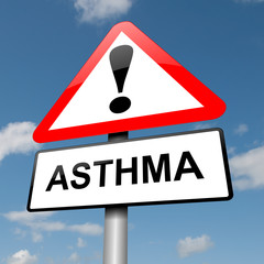 Asthma concept.