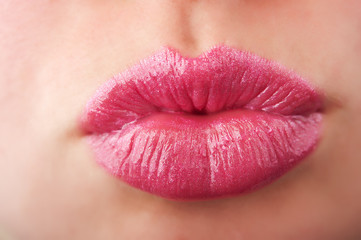 Obraz premium beautiful woman lips