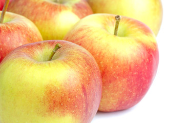 Several ripe braeburn apples