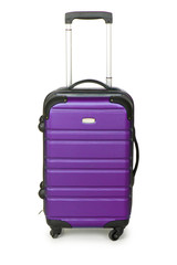 Luggage concept with case on the white