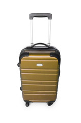 Luggage concept with case on the white