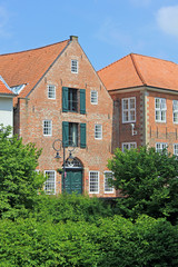 Bürgerhäuser am Schloss Jever (Niedersachsen)