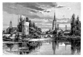 Beautiful View (Bruges) - 19th century