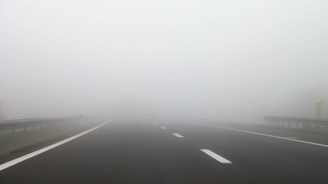 Driving through the fog