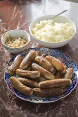 Sausage and mash dinner