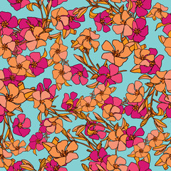 Бесшовный цветочный паттерн