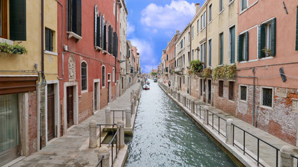 Fototapeta na wymiar Venice, the jewel of the Adriatic sea, Italy. Channel view.