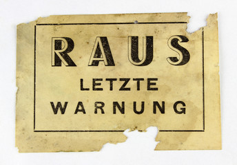 Obraz premium Affichette clandestine de la résistance française ww2