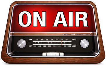 Obraz premium retro radio ON AIR