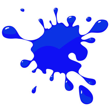 Farbklecks blau