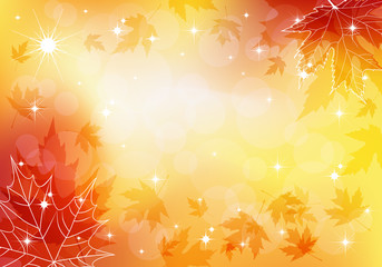 Autumn  background. EPS10. - obrazy, fototapety, plakaty