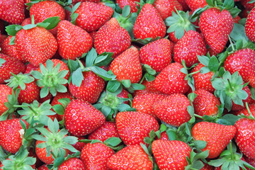 Fresh Strawberry closeup.
