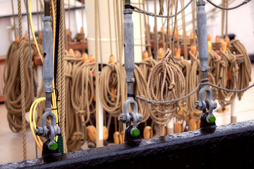 Takelage eines Segelschiffes auf der Kieler Woche 2012