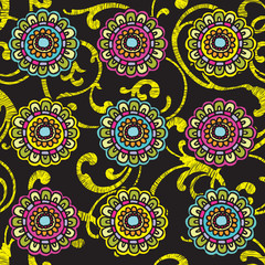 Бесшовный цветочный паттерн