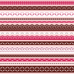Ornamental lace collection.