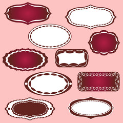 Frames collection for scrapbook.