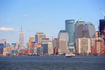 Obraz premium New York City Manhattan downtown