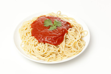 Whole Grain Pasta with tomato sauce