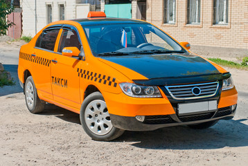 Fototapeta na wymiar Taxi samochodów