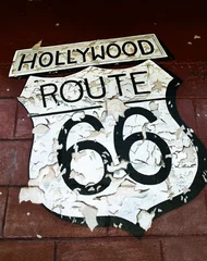 Photo sur Aluminium Route 66 Route 66 d& 39 Hollywood