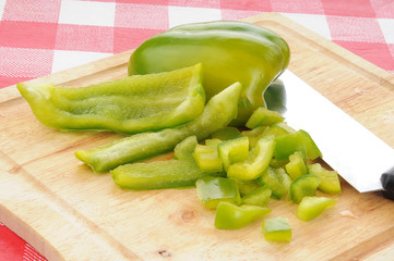 Diced green pepper