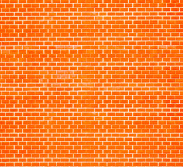 Decorative red brick wall