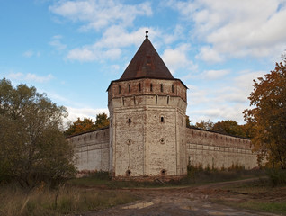 Tower of ancient russian monastery