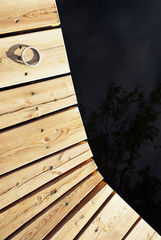 Holz Bretter Badesteg