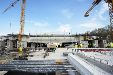 processes scene of civil engineering construction