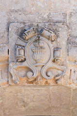Arcade of St. Giorgio. Melpignano. Puglia. Italy.