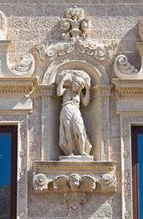 De Monti Castle of Corigliano d'Otranto. Puglia. Italy.