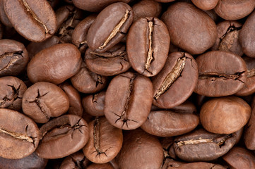 Coffee beans background