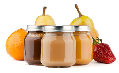 Baby puree with fruits