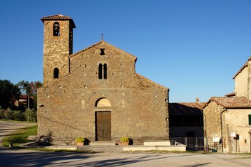 Pieve di Gaville, a country romanesque church in Tuscany