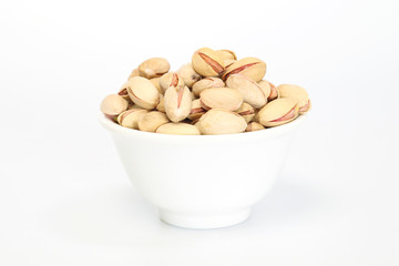 Bowl of pistachio nuts